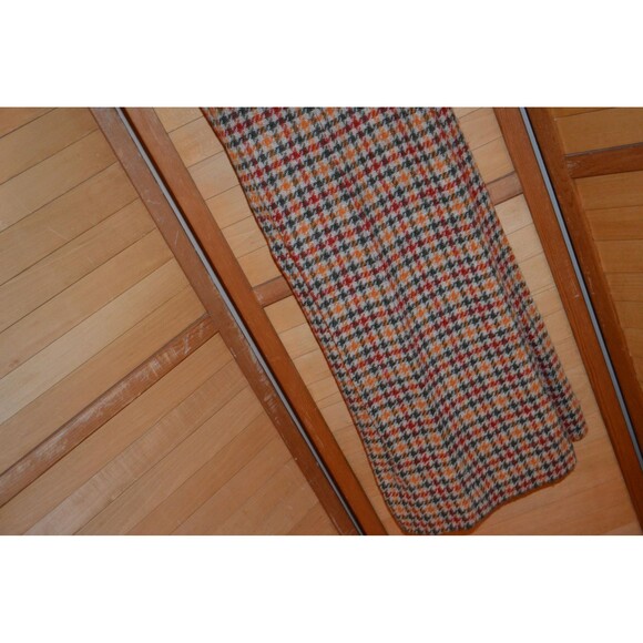 1960s Pant Wool Earthy Tweed High Waist Full Leg Twiggy - Picture 4 of 4